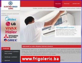 Klima ureaji, www.frigoleric.ba