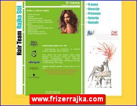 Frizeri, saloni lepote, kozmetiki saloni, www.frizerrajka.com