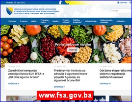 Voće, povrće, prerada hrane, www.fsa.gov.ba