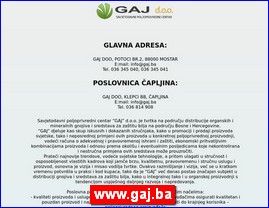 Voe, povre, prerada hrane, www.gaj.ba