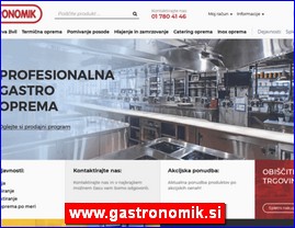 Ugostiteljska oprema, oprema za restorane, posue, www.gastronomik.si