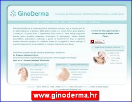 Ordinacije, lekari, bolnice, banje, laboratorije, www.ginoderma.hr