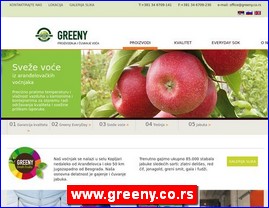 Voće, povrće, prerada hrane, www.greeny.co.rs
