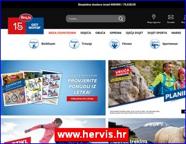 Sportska oprema, www.hervis.hr