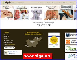 Frizeri, saloni lepote, kozmetiki saloni, www.higeja.si