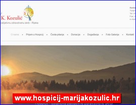 Ordinacije, lekari, bolnice, banje, laboratorije, www.hospicij-marijakozulic.hr