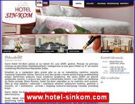Hoteli, moteli, hosteli,  apartmani, smeštaj, www.hotel-sinkom.com