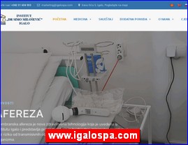 Ordinacije, lekari, bolnice, banje, laboratorije, www.igalospa.com