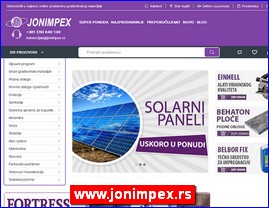 Građevinarstvo, građevinska oprema, građevinski materijal, www.jonimpex.rs