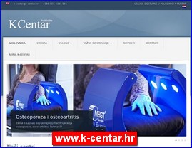 Ordinacije, lekari, bolnice, banje, laboratorije, www.k-centar.hr