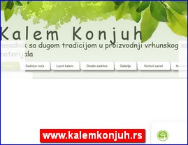 Rasadnik Kalem Konjuh, www.kalemkonjuh.rs