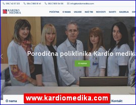 Ordinacije, lekari, bolnice, banje, laboratorije, www.kardiomedika.com