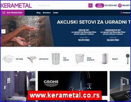 Sanitarije, vodooprema, www.kerametal.co.rs