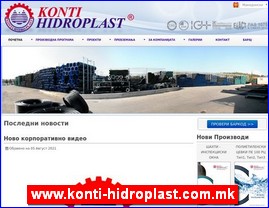 Sanitarije, vodooprema, www.konti-hidroplast.com.mk