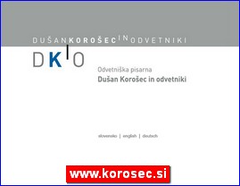 Advokati, advokatske kancelarije, www.korosec.si