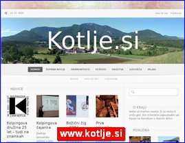 Gradovi, regije  , www.kotlje.si