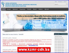 Ordinacije, lekari, bolnice, banje, laboratorije, www.kzmr-zdk.ba