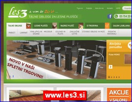 Podne obloge, parket, tepisi, www.les3.si