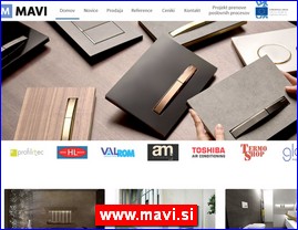 Sanitarije, vodooprema, www.mavi.si