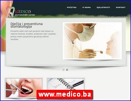 Stomatološke ordinacije, stomatolozi, zubari, www.medico.ba