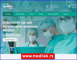 Ordinacije, lekari, bolnice, banje, laboratorije, www.medilek.rs