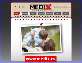 Ordinacije, lekari, bolnice, banje, Srbija, www.medix.rs