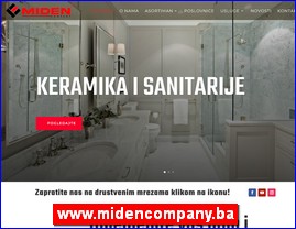 Sanitarije, vodooprema, www.midencompany.ba