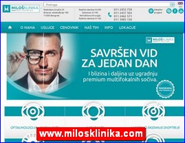 Ordinacije, lekari, bolnice, banje, Srbija, www.milosklinika.com