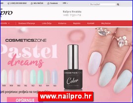 Frizeri, saloni lepote, kozmetiki saloni, www.nailpro.hr