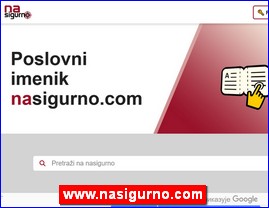 Poslovni imenik NaSigurno, www.nasigurno.com