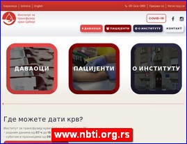 Ordinacije, lekari, bolnice, banje, Srbija, www.nbti.org.rs
