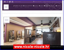 Frizeri, saloni lepote, kozmetiki saloni, www.nicole-nicole.hr