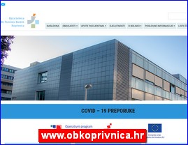 Ordinacije, lekari, bolnice, banje, laboratorije, www.obkoprivnica.hr