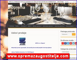 Ugostiteljska oprema, oprema za restorane, posue, www.opremazaugostitelje.com