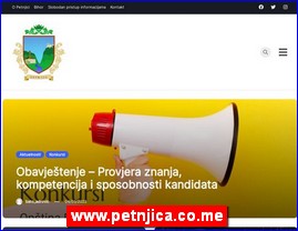 Gradovi, regije  , www.petnjica.co.me