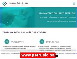 Advokati, advokatske kancelarije, www.petrusic.ba