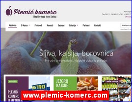 Voće, povrće, prerada hrane, www.plemic-komerc.com