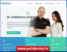 Ordinacije, lekari, bolnice, banje, laboratorije, www.poliderma.hr