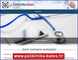 Ordinacije, lekari, bolnice, banje, laboratorije, www.poliklinika-bates.hr