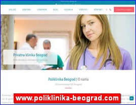 Ordinacije, lekari, bolnice, banje, Srbija, www.poliklinika-beograd.com