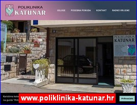 Ordinacije, lekari, bolnice, banje, laboratorije, www.poliklinika-katunar.hr