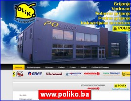 Sanitarije, vodooprema, www.poliko.ba