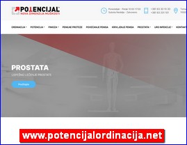 Ordinacije, lekari, bolnice, banje, Srbija, www.potencijalordinacija.net