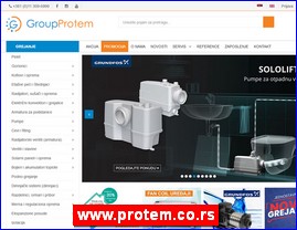 Sanitarije, vodooprema, www.protem.co.rs