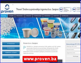 Plastika, guma, ambalaža, www.proven.ba
