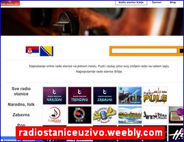 Radio stanice uživo, radio stanice Srbije, najslušanije online radio stanice, radiostaniceuzivo.weebly.com