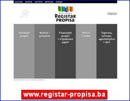 Knjigovodstvo, računovodstvo, www.registar-propisa.ba