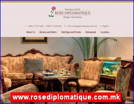Hoteli, smetaj, Severna Makedonija, www.rosediplomatique.com.mk