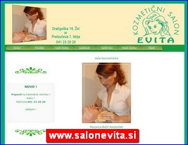 Frizeri, saloni lepote, kozmetiki saloni, www.salonevita.si