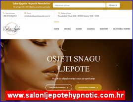 Frizeri, saloni lepote, kozmetiki saloni, www.salonljepotehypnotic.com.hr